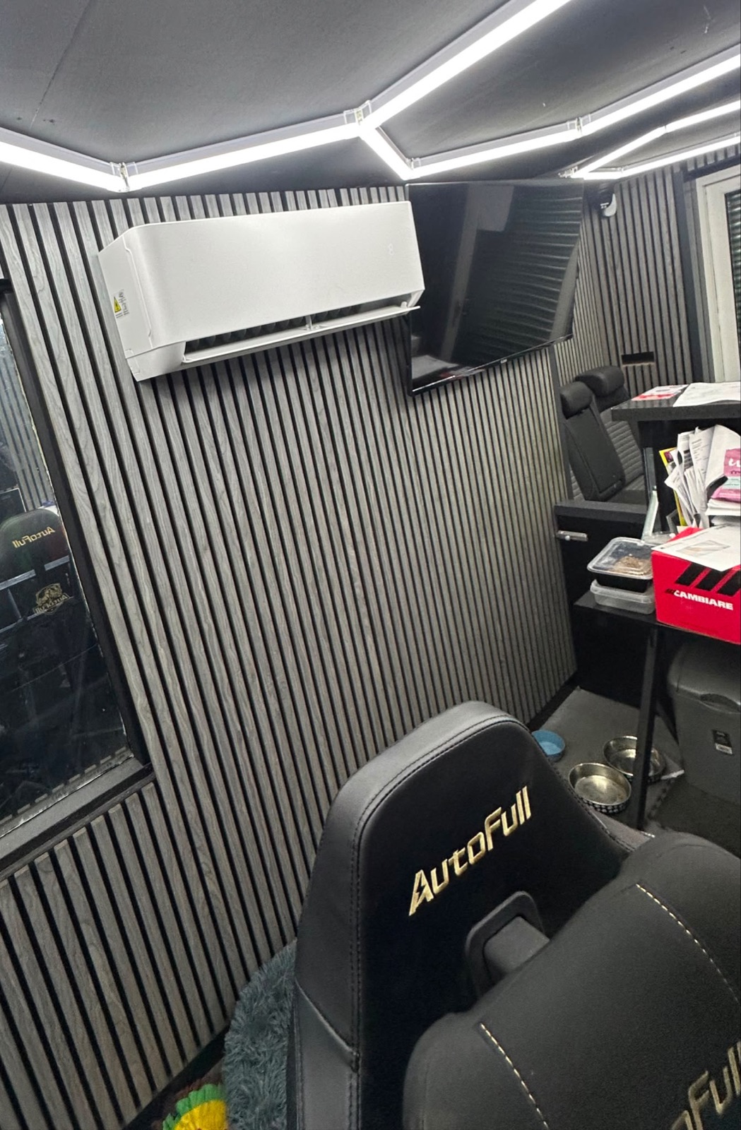 Air conditioning installed in a small office